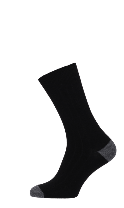Chelsea Rib Herrensocken Black