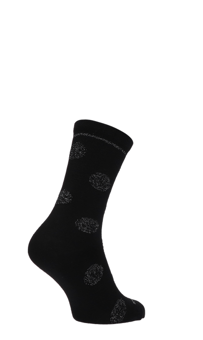Sparkle Spray Damensocken Black