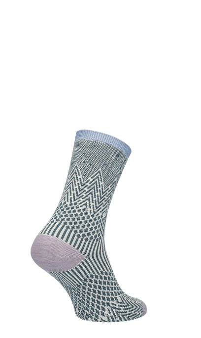 Mountain Jaquard Damensocken Blue Ridge Shimmer