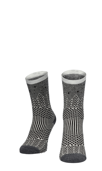 Mountain Jaquard Damensocken Black Shimmer