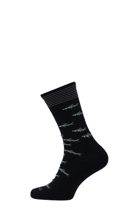 Gone Fishin Herrensocken Black