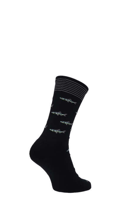 Gone Fishin Herrensocken Black