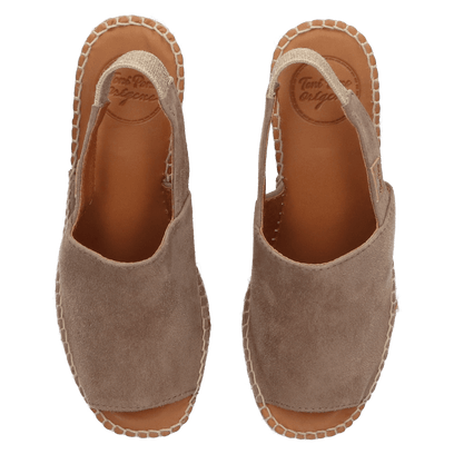 Leo-A Damen Espadrilles Taupe