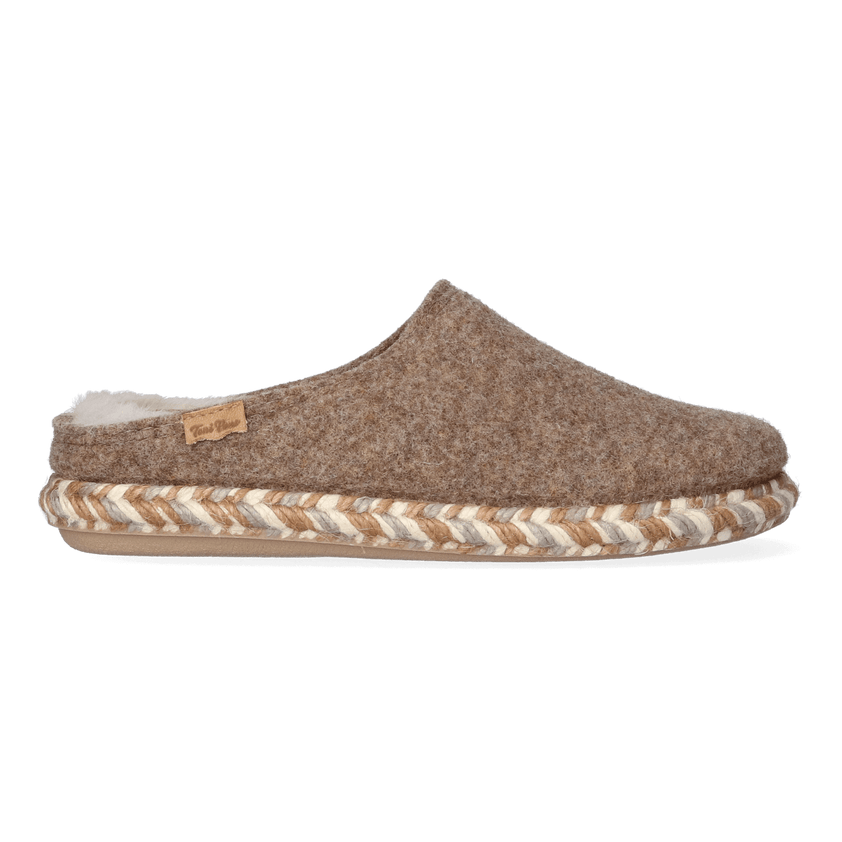 Miri-FP Damen Hausschuhe Taupe