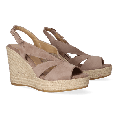 Naomi-A Damen Espadrilles Taupe