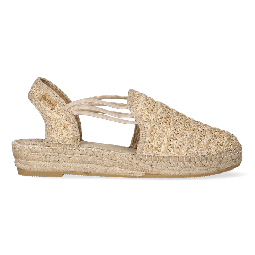 Noa-HK Damen Espadrilles Natural