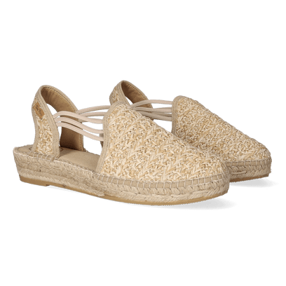 Noa-HK Damen Espadrilles Natural