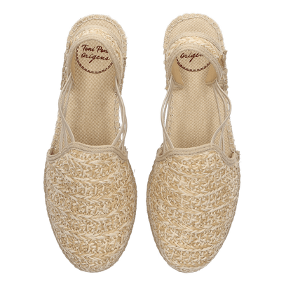 Noa-HK Damen Espadrilles Natural