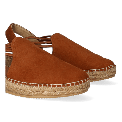 Nuria Damen Espadrilles Cognac