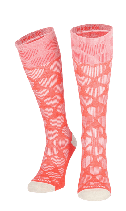 Heart Throb Damen Kompressionsstrümpfe 15-20 mmHg Guava