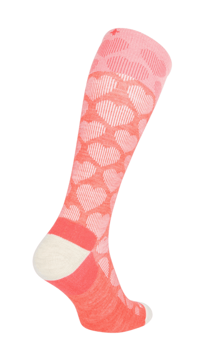 Heart Throb Damen Kompressionsstrümpfe 15-20 mmHg Guava