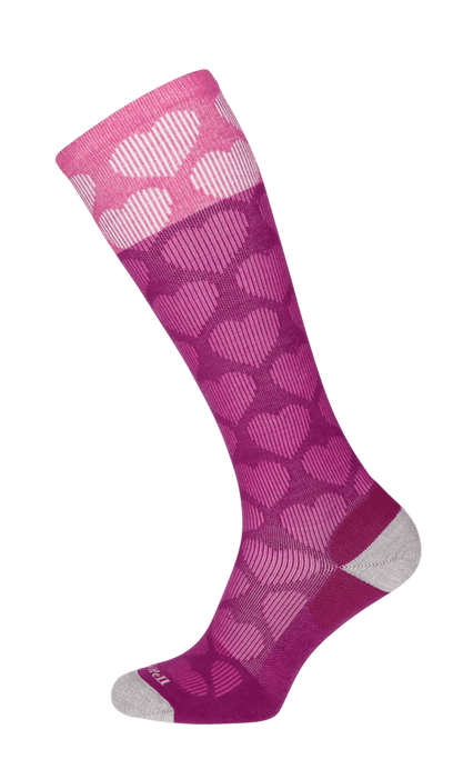 Heart Throb Damen Kompressionsstrümpfe 15-20 mmHg Violet
