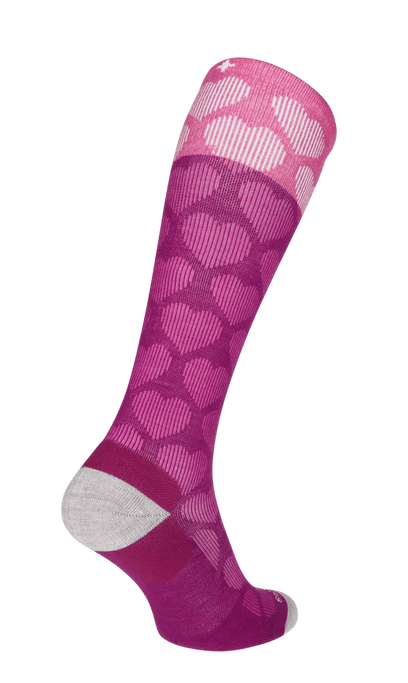 Heart Throb Damen Kompressionsstrümpfe 15-20 mmHg Violet