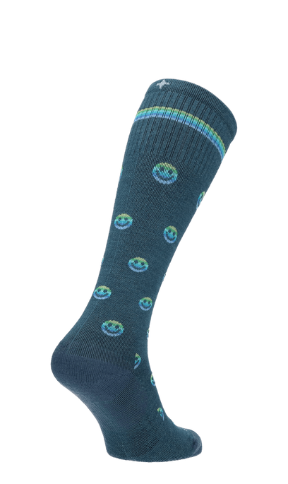 Smiley Damen Kompressionsstrümpfe 15-20 mmHg Blue Ridge