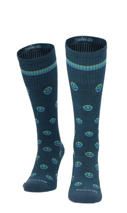 Smiley Damen Kompressionsstrümpfe 15-20 mmHg Blue Ridge