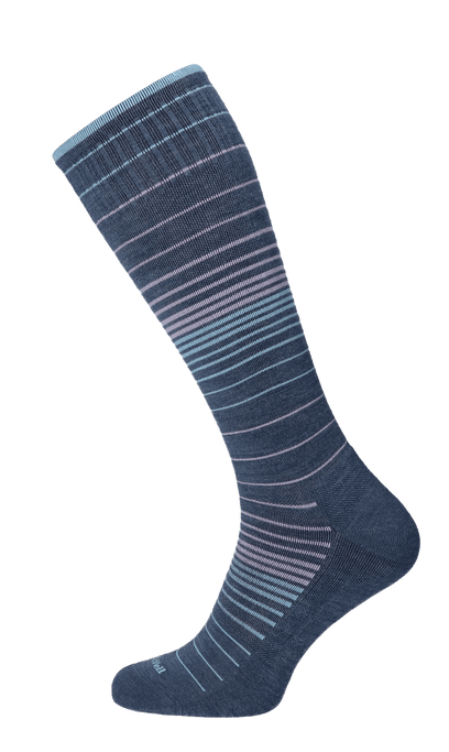 Full Stripe Damen Kompressionsstrümpfe 15-20 mmHg Denim