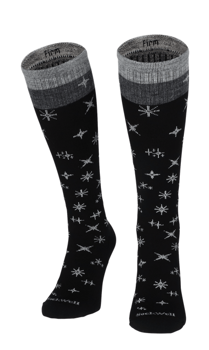 Twinkle Damen Kompressionsstrümpfe 20-30 mmHg Black