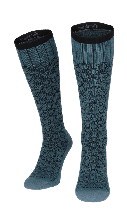 Deco Dot Damen Kompressionsstrümpfe 15-20 mmHg Blue Ridge