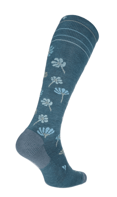 Field Flower Damen Kompressionsstrümpfe 15-20 mmHg Blue Ridge