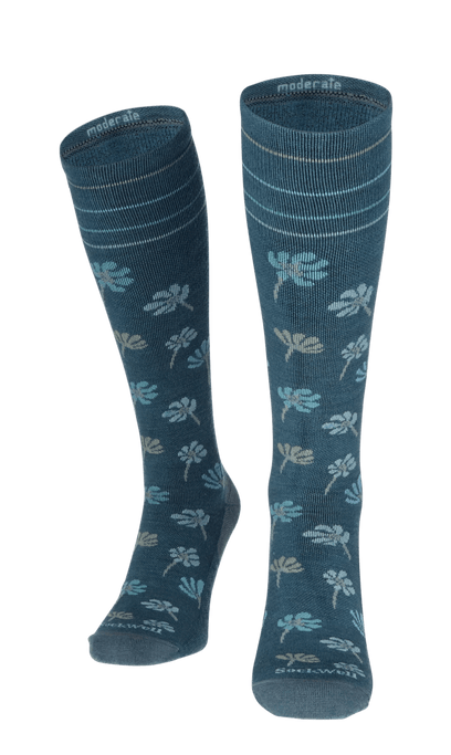 Field Flower Damen Kompressionsstrümpfe 15-20 mmHg Blue Ridge