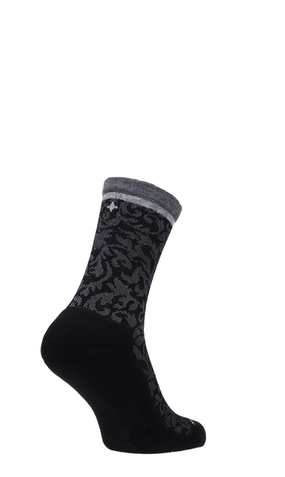 Plantar Cush Crew Damen Fersensporn Socken 20-30 mmHg Black