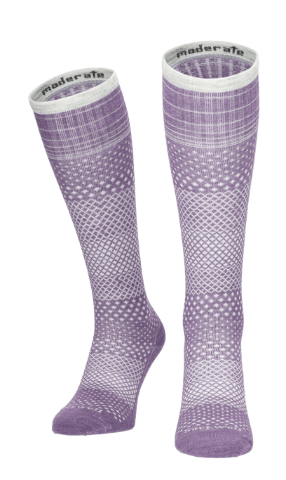Micro Grade Damen Kompressionsstrümpfe 15-20 mmHg Plum
