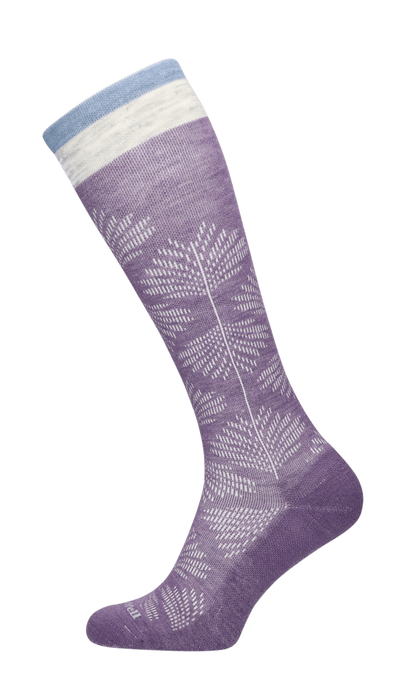 Full Floral Damen Kompressionsstrümpfe Klasse 1 Plum