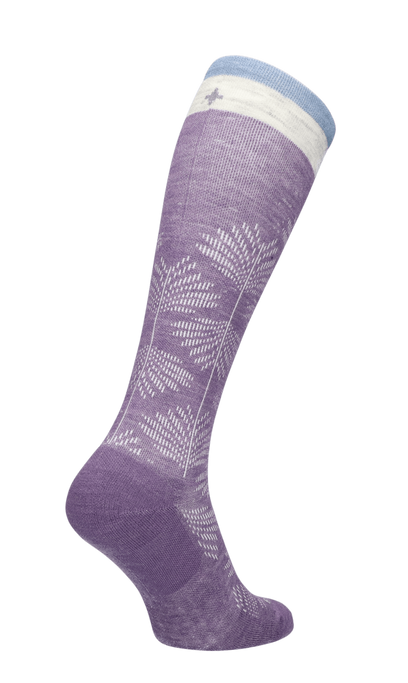 Full Floral Damen Kompressionsstrümpfe Klasse 1 Plum