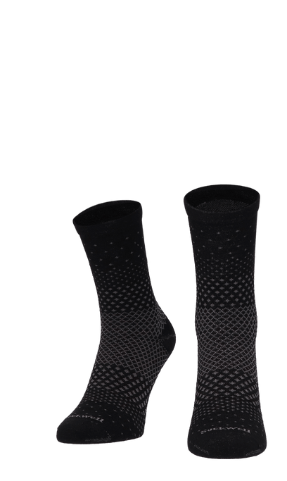 Plantar Ease Crew Damen Fersensporn Socken 20-30 mmHg Black