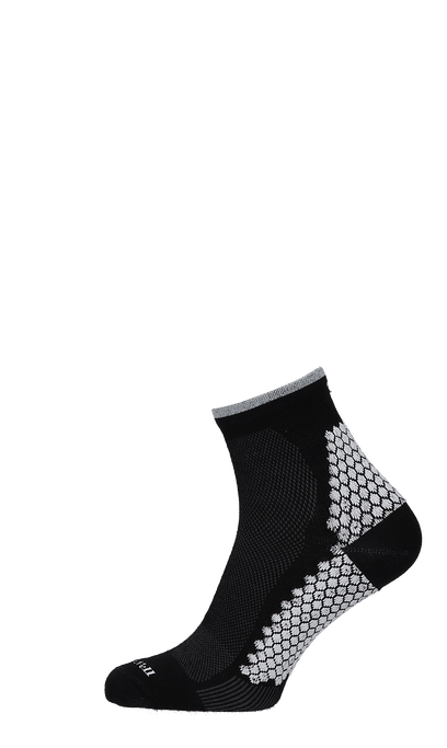 Plantar Sport Quarter Damen Fersensporn Socken Black