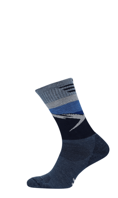 Modern Mountain Crew Herren Wandersocken Klasse 1 Denim