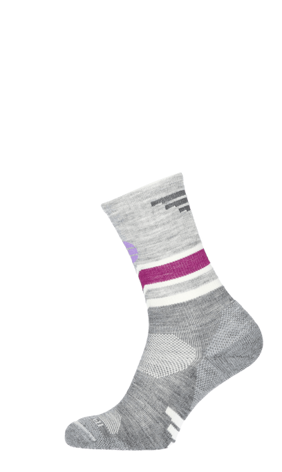 Mountain Beat Crew Damen Wandersocken 15-20 mmHg Grey