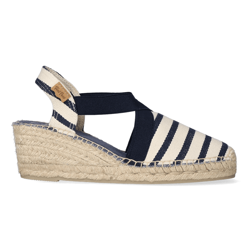 Tarbes Damen Espadrilles Cru/Mari