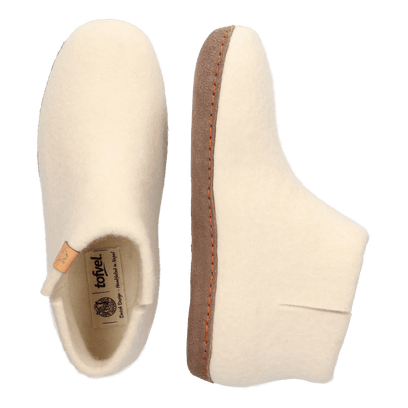 Mula Wollfilz-Pantoffel White