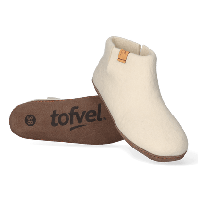 Mula Wollfilz-Pantoffel White