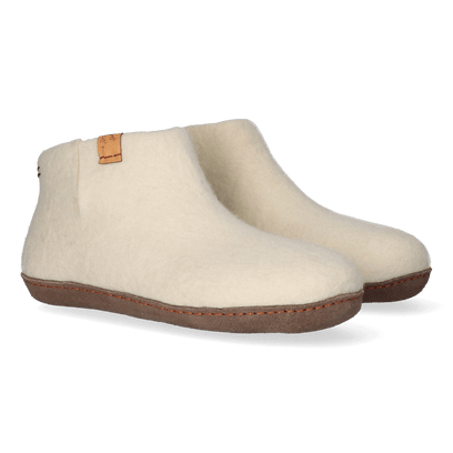Mula Wollfilz-Pantoffel White