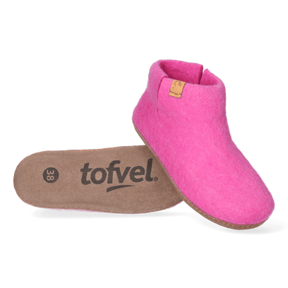Mula Wollfilz-Pantoffel Pink