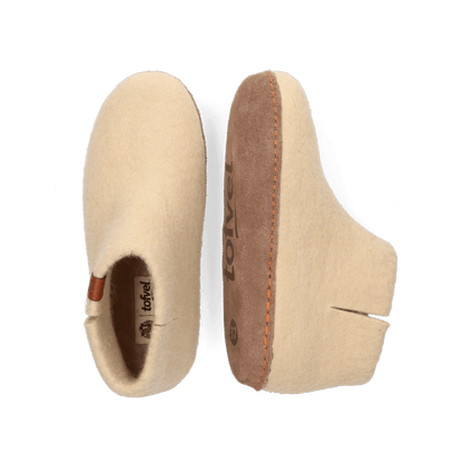 Mula Wollfilz-Pantoffel Almond