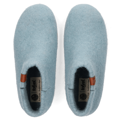 Mula Wollfilz-Pantoffel Light Blue