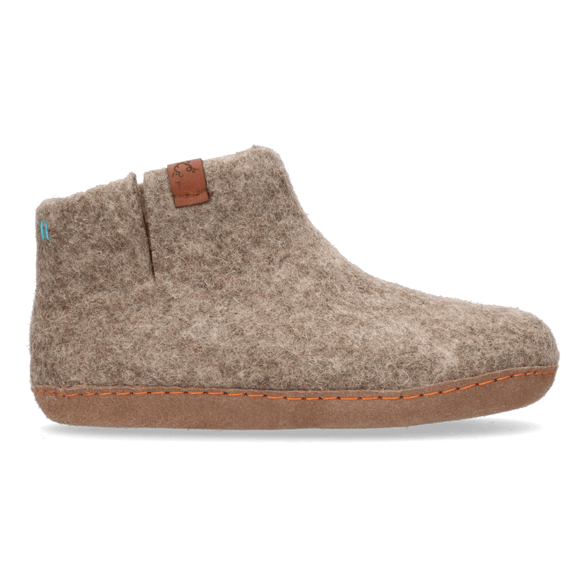 Mula Wollfilz-Pantoffel Marbled Brown