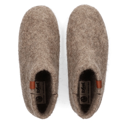 Mula Wollfilz-Pantoffel Marbled Brown