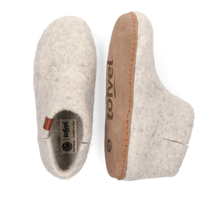 Mula Wollfilz-Pantoffel Natural Delta