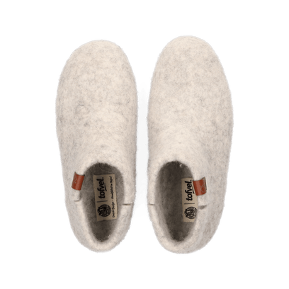 Mula Wollfilz-Pantoffel Natural Delta