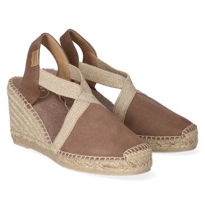 Tona-7 Damen Espadrilles Taupe