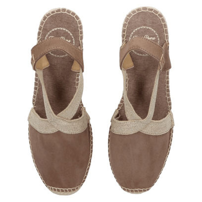 Tona-7 Damen Espadrilles Taupe
