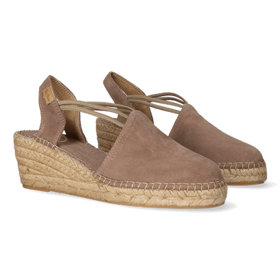 Tremp Damen Espadrilles Taupe