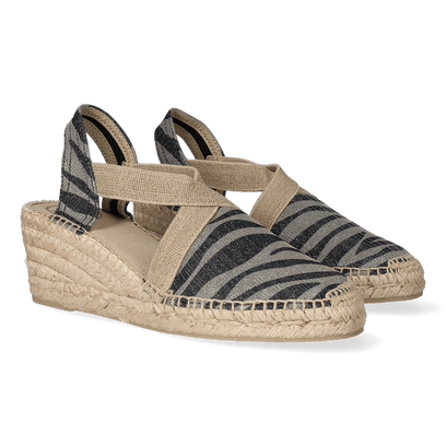 Triton Damen Espadrilles Zebra