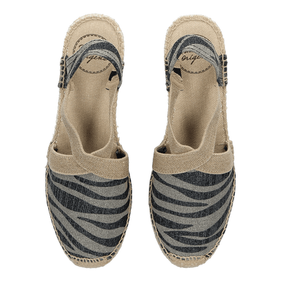 Triton Damen Espadrilles Zebra