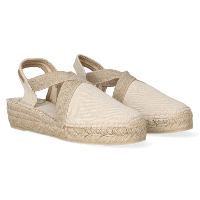 Terra-V Damen Espadrilles Cru Vintage