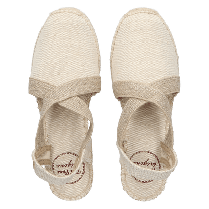 Terra-V Damen Espadrilles Cru Vintage